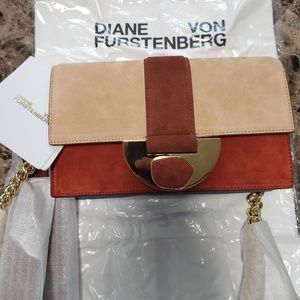 NWT - DVF Stone Lock Sienna Multi Bag